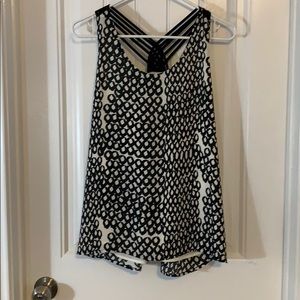 Black and white tank top